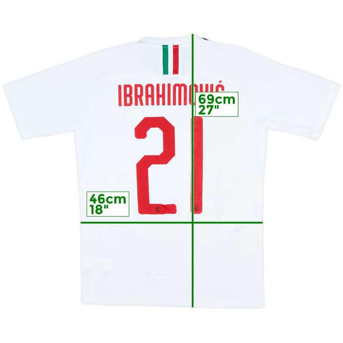 2019-20 AC Milan Away Shirt Ibrahimovic #21 (S)