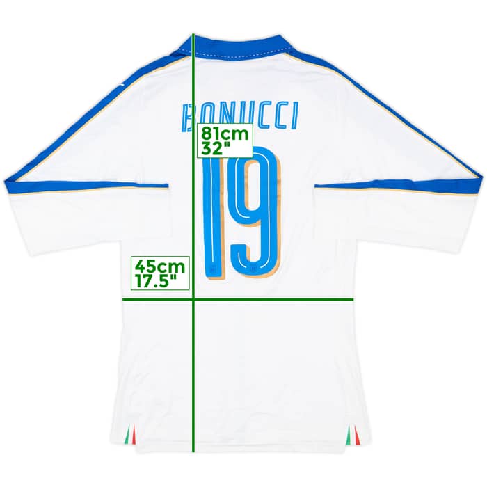 2016-17 Italy Player Issue Away L/S Shirt Bonucci #19 (XL)