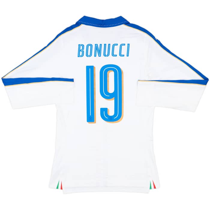 2016-17 Italy Player Issue Away L/S Shirt Bonucci #19 (L)