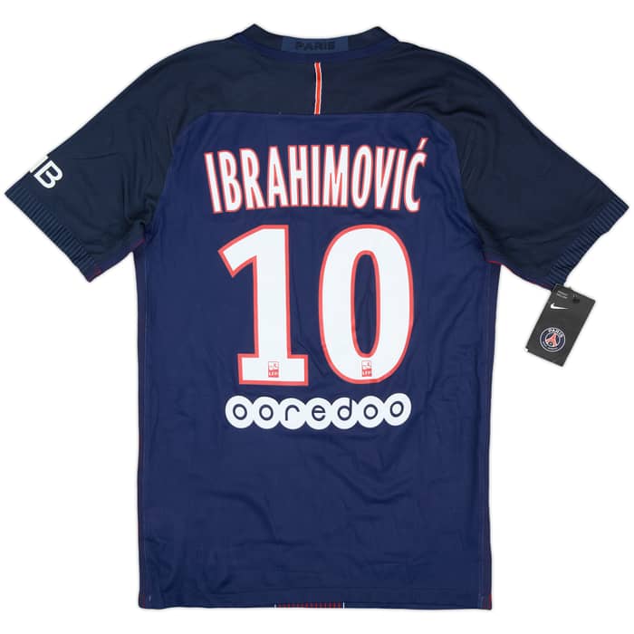2016-17 Paris Saint-Germain Authentic Home Shirt Ibrahimovic #10 (S)