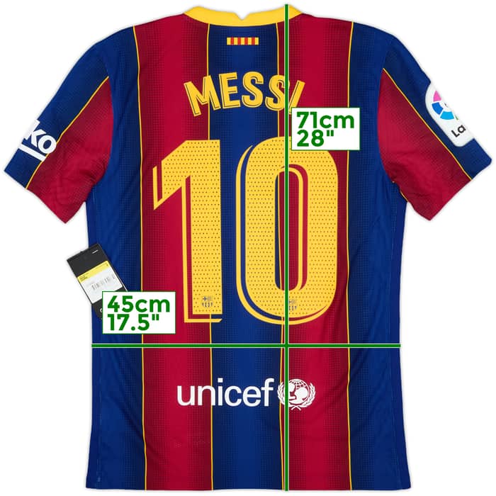 2020-21 Barcelona Authentic Home Shirt Messi #10 (S)