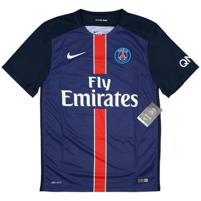 2015-16 Paris Saint-Germain Home Shirt David Luiz #32 (S)