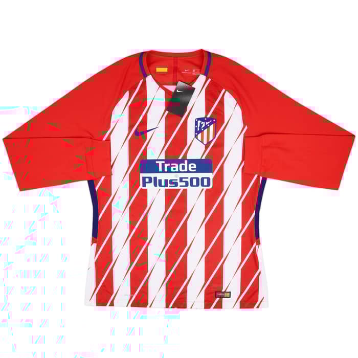 2017-18 Atletico Madrid Player Issue Home L/S Shirt Griezmann #7 (XL)