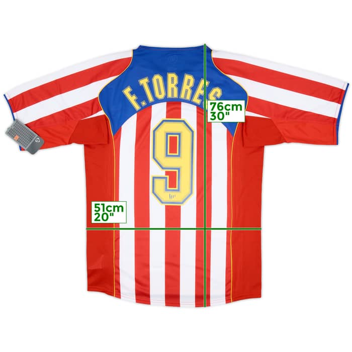 2004-05 Atletico Madrid Home Shirt Torres #9 (M)