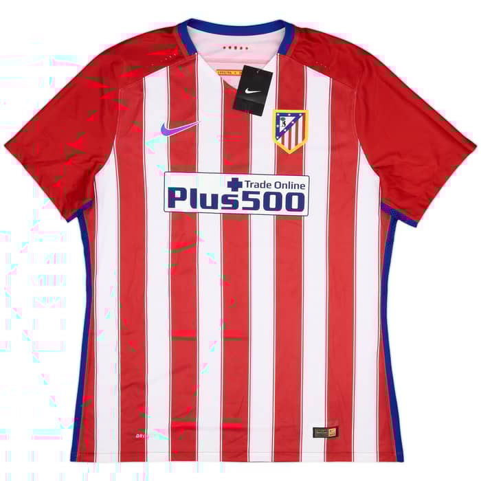 2015-16 Atletico Madrid Player Issue Home Shirt Jesus Gamez #18 (XL)