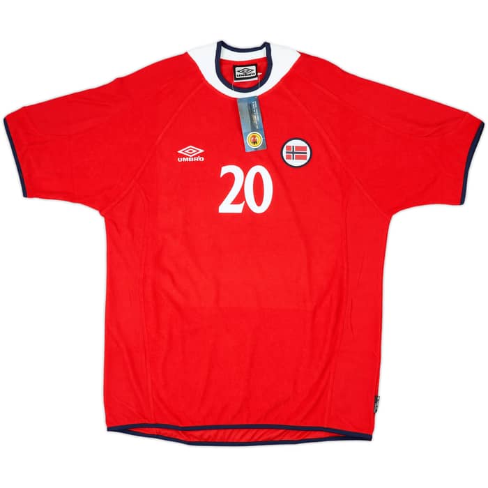 2000-02 Norway Home Shirt Solskjaer #20 (XL)