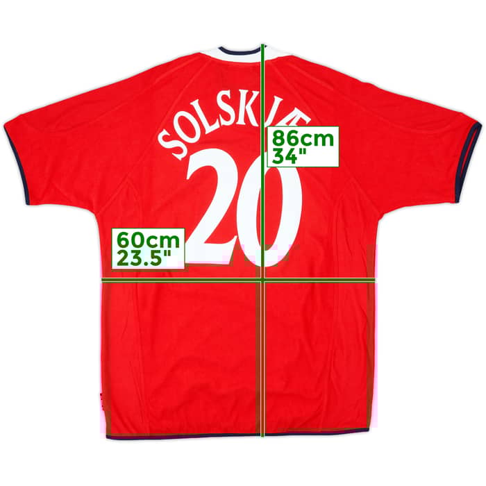 2000-02 Norway Home Shirt Solskjaer #20 (XL)