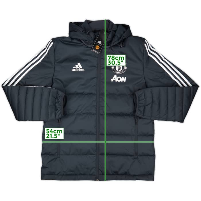 2017-18 Manchester United adidas Padded Bench Coat (M)