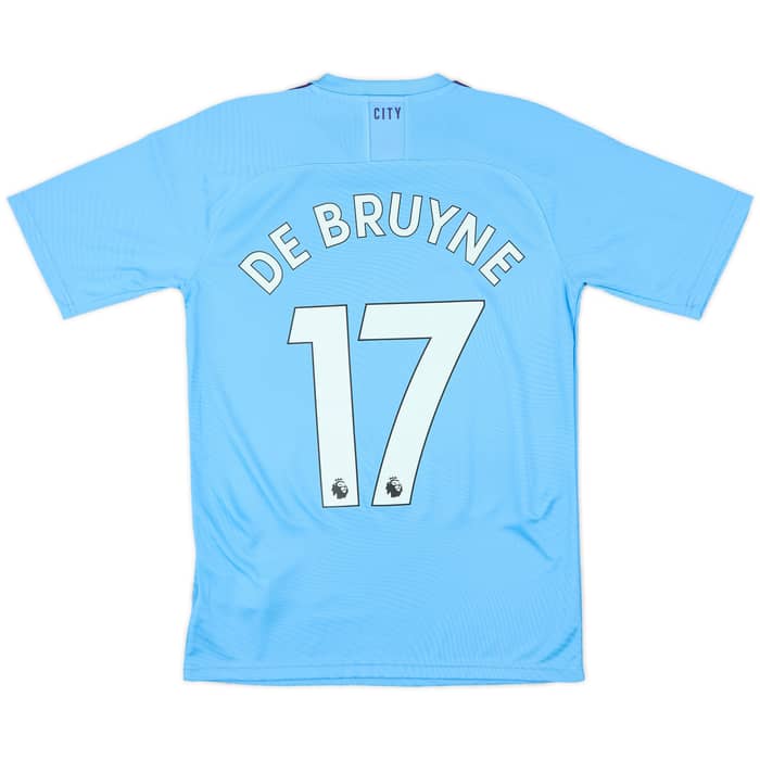2019-20 Manchester City Authentic Home Shirt De Bruyne #17 (S)