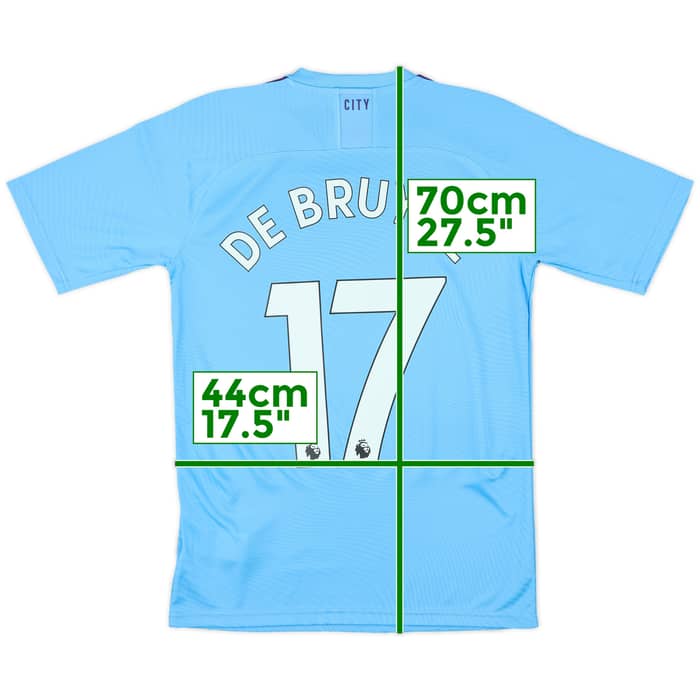 2019-20 Manchester City Authentic Home Shirt De Bruyne #17 (S)