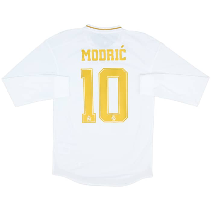 2019-20 Real Madrid Authentic Home L/S Shirt Modric #10 (S)
