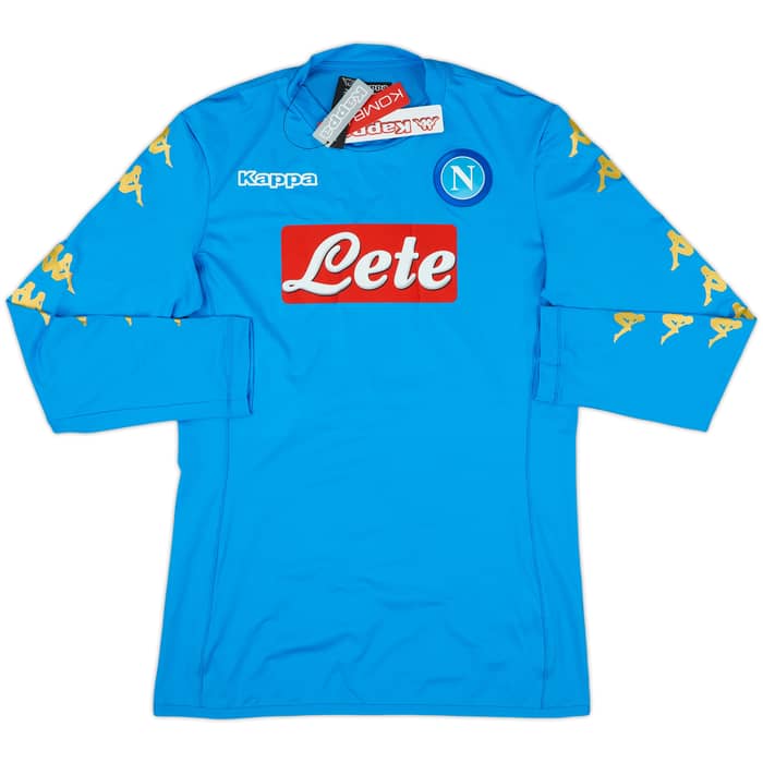 2016-17 Napoli Authentic Home L/S Shirt Callejon #7 (XL)