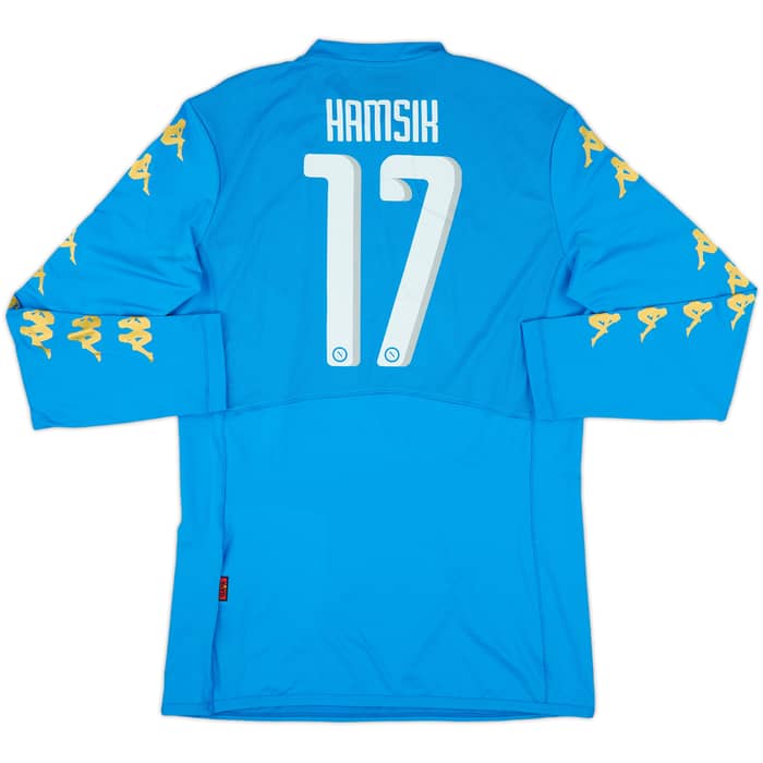 2016-17 Napoli Authentic Home L/S Shirt Hamsik #17 (XL)