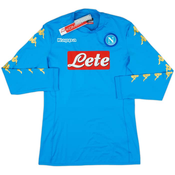 2016-17 Napoli Authentic Home L/S Shirt Callejon #7 (L)