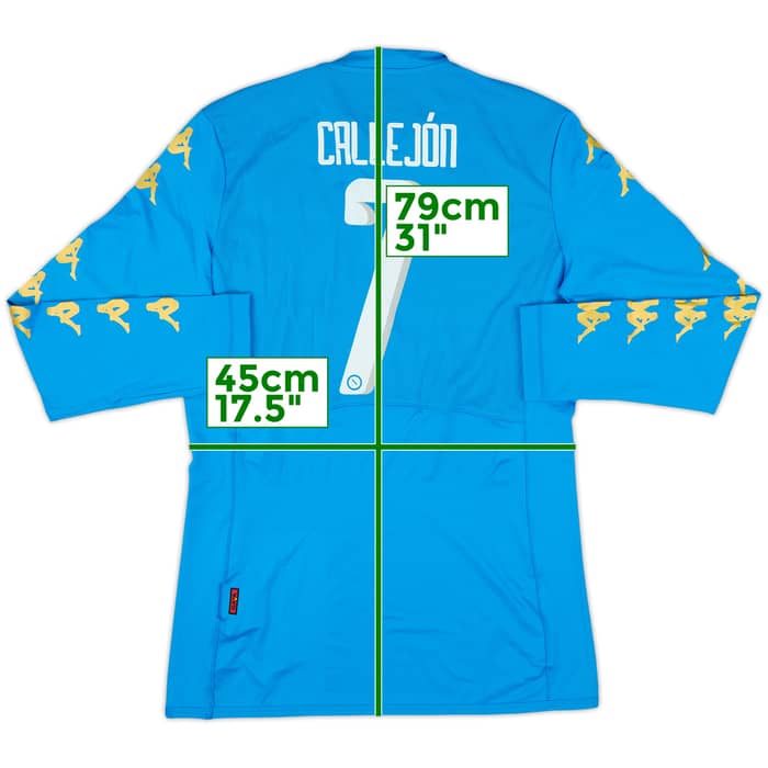 2016-17 Napoli Authentic Home L/S Shirt Callejon #7 (L)
