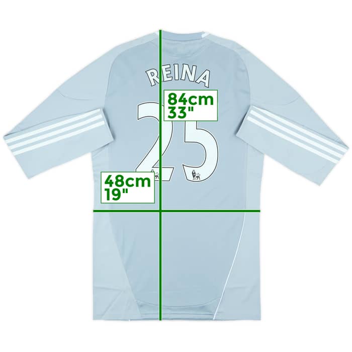 2010-12 Liverpool Player Issue TechFit GK Shirt Reina #25 (XL)