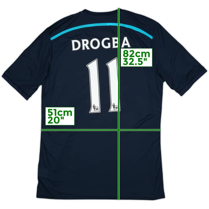 2014-15 Chelsea Player Issue Third Shirt Drogba #11 (XL)