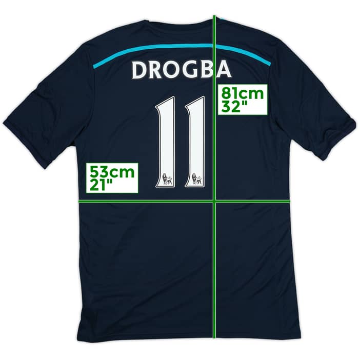 2014-15 Chelsea Player Issue Third Shirt Drogba #11 (XL/XXL)