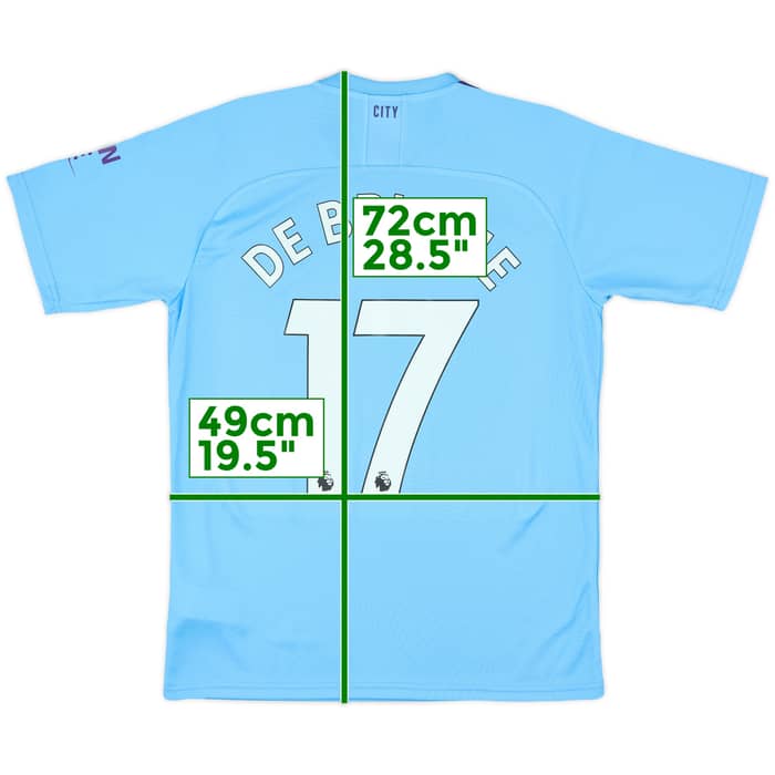2019-20 Manchester City Home Shirt De Bruyne #17 (M)