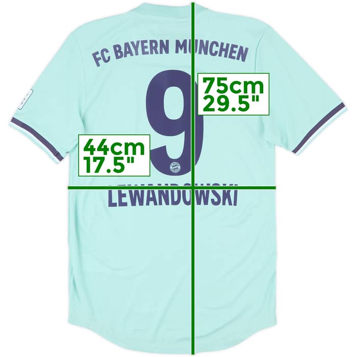 2018-19 Bayern Munich Authentic Away Shirt Lewandowski #9 (S)