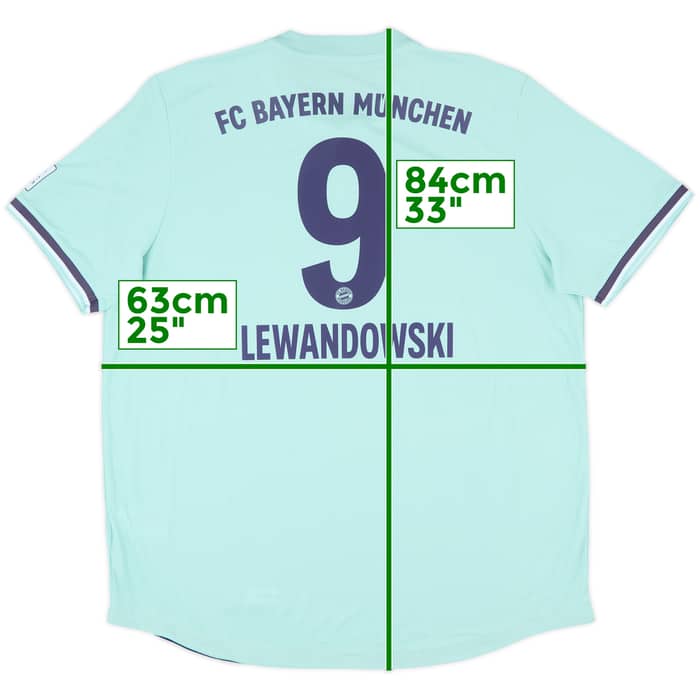 2018-19 Bayern Munich Authentic Away Shirt Lewandowski #9 (XXL)