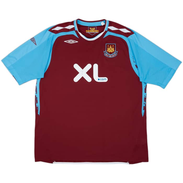 2007-08 West Ham Home Shirt Noble #16 - 6/10 - (XXL)