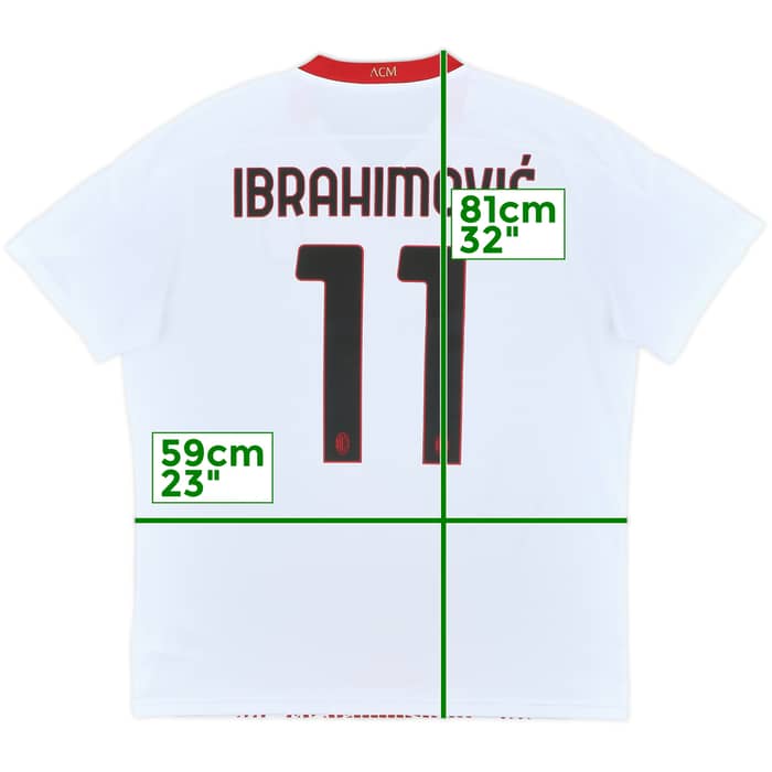 2020-21 AC Milan Away Shirt Ibrahimovic #11 (XL)
