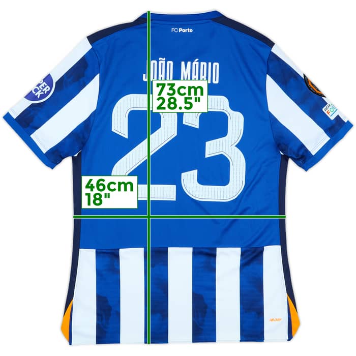 2024-25 Porto Match Issue Europa League Home Shirt Joao Mario #23