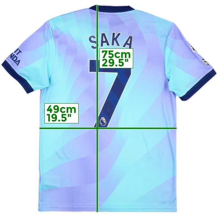 2024-25 Arsenal Match Issue Third Shirt Saka #7