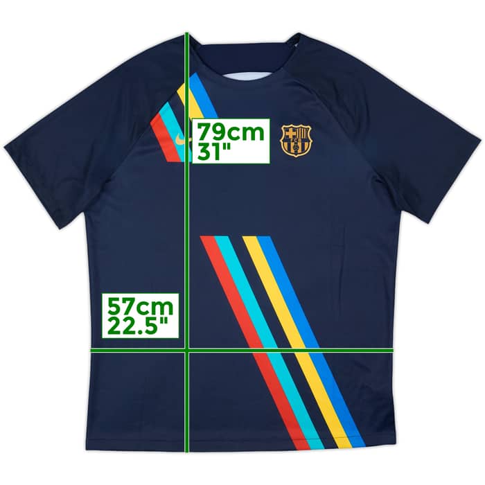 2022-23 Barcelona Nike Pre-Match Training Shirt - 10/10 - (XL)