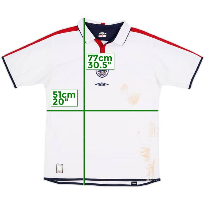 2003-05 England Home Shirt - 4/10 - (M)