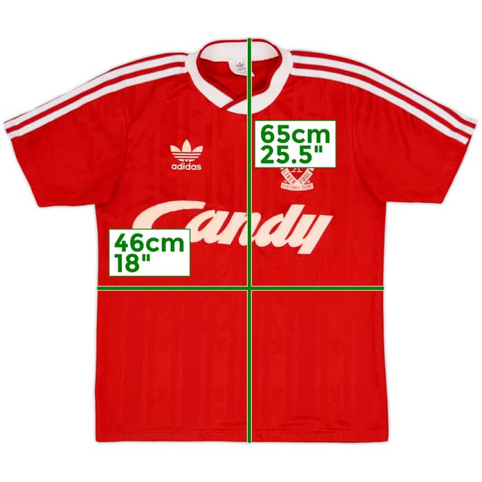 1988-89 Liverpool Home Shirt - 8/10 - (M)