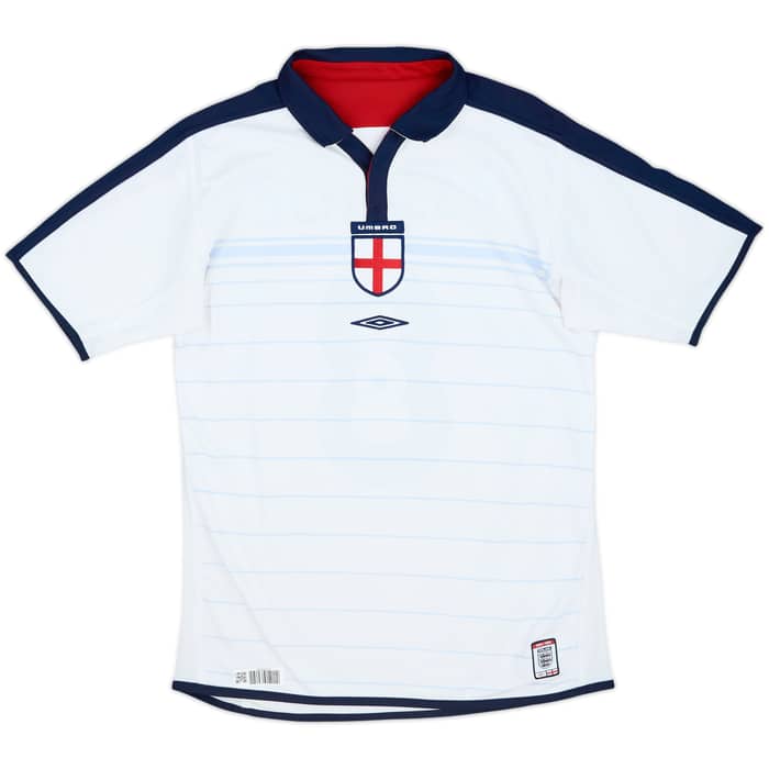 2003-05 England Home Shirt Scholes #8 - 8/10 - (S)