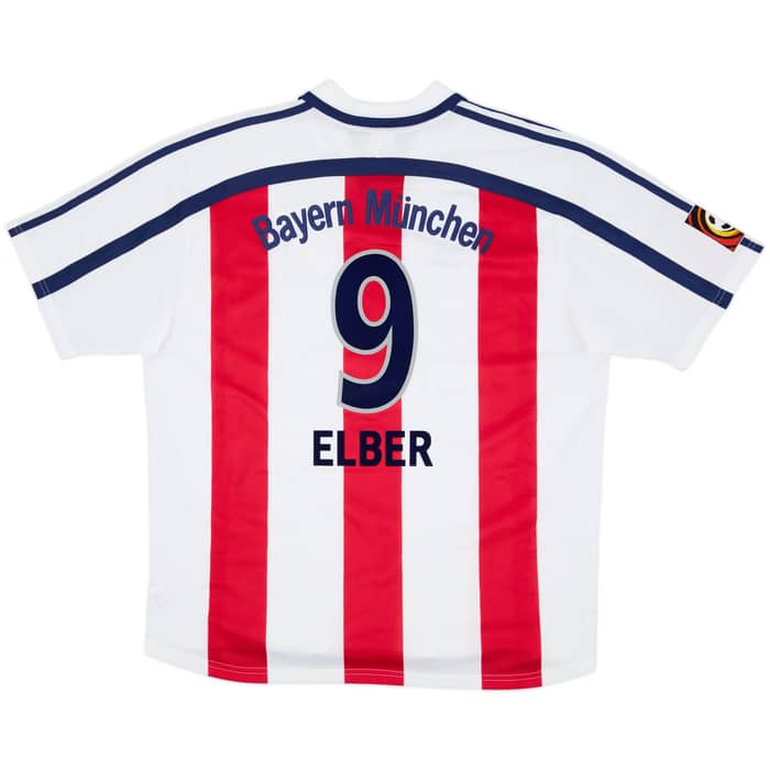 2000-01 Bayern Munich Away Shirt Elber #9 - 8/10 - (XL)