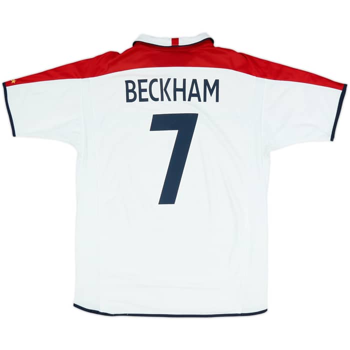 2003-05 England Home Shirt Beckham #7 - 5/10 - (L)