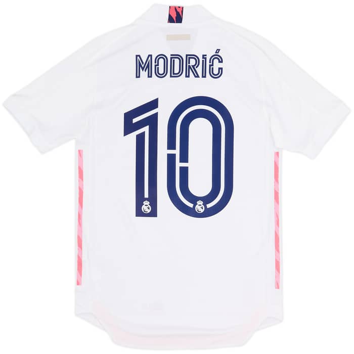 2020-21 Real Madrid Authentic Home Shirt Modric #10 - 7/10 - (S)