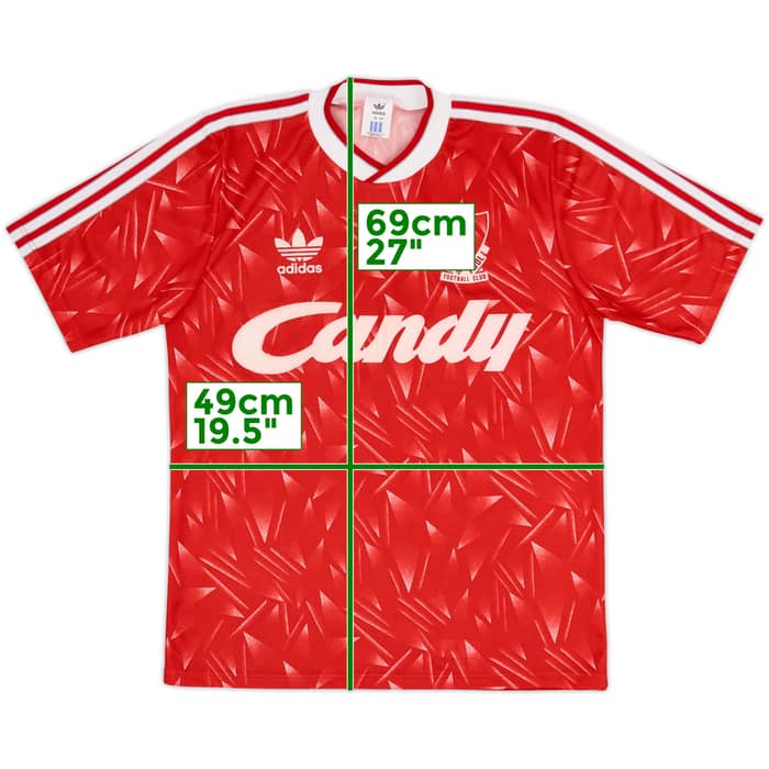 1989-91 Liverpool Camiseta Local - 8/10 - (S/M)