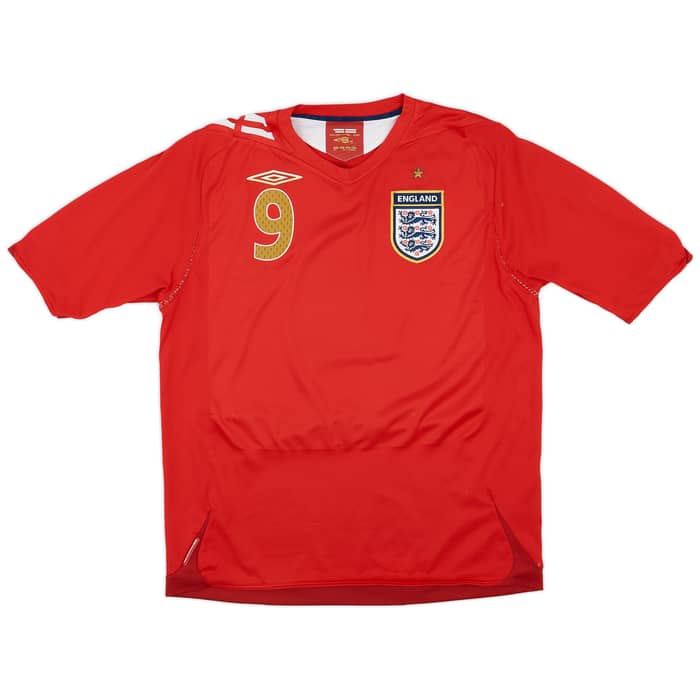 2006-08 England Away Shirt Rooney #9 - 6/10 - (L)