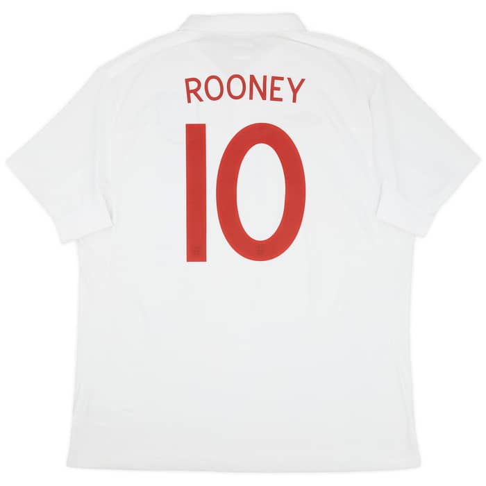 2009-10 England Home Shirt Rooney #10 (XXL)