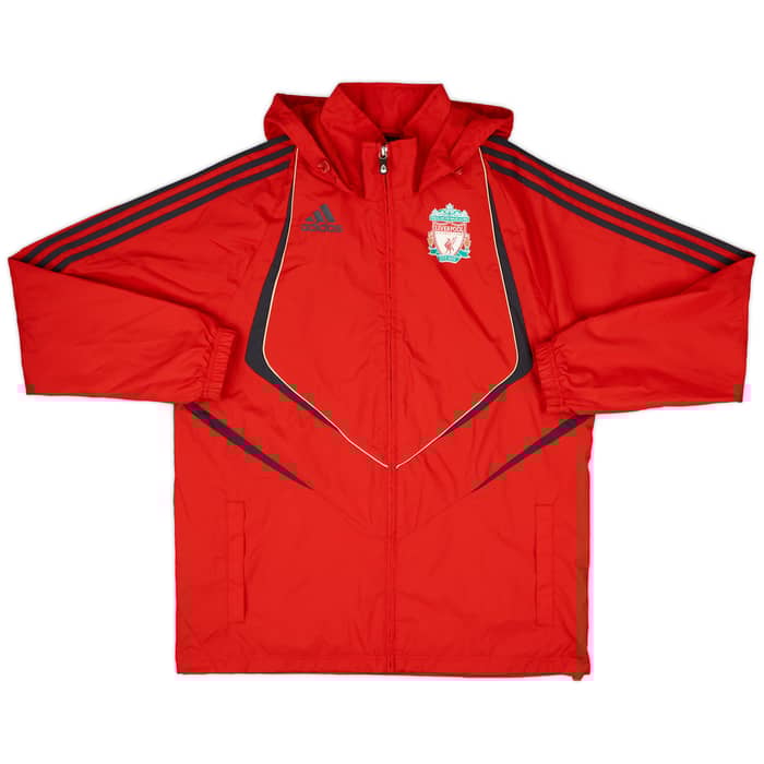 2009-10 Liverpool adidas Hooded Rain Jacket - 8/10 - (M)