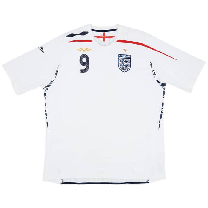2007-09 England Home Shirt Rooney #9 - 7/10 - (3XL)