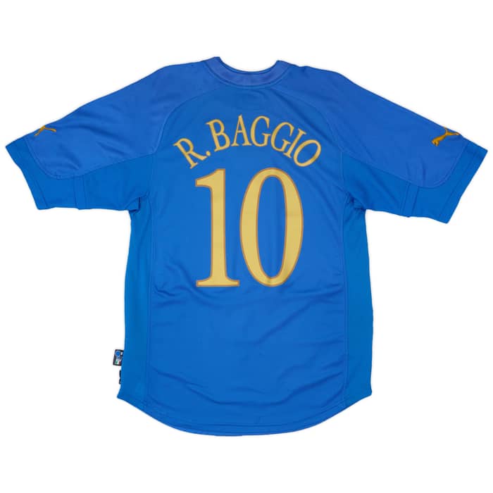 2004-06 Italy Home Shirt Baggio #10 - 7/10 - (L)