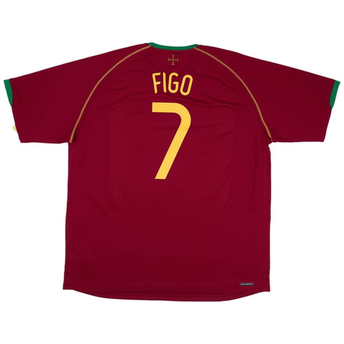 2006-08 Portugal Home Shirt Figo #7 (XXL)
