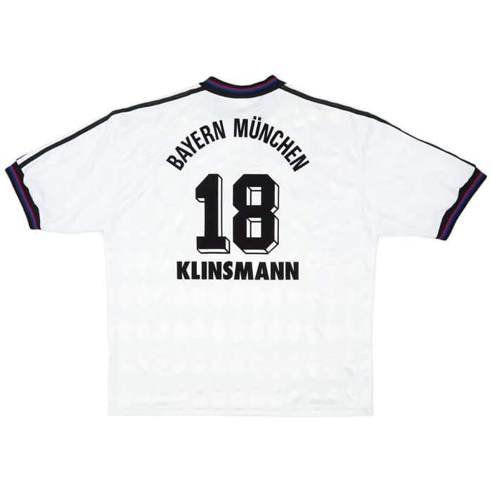 1996-98 Bayern Munich Away Shirt Klinsmann #18 - 8/10 - (XL)