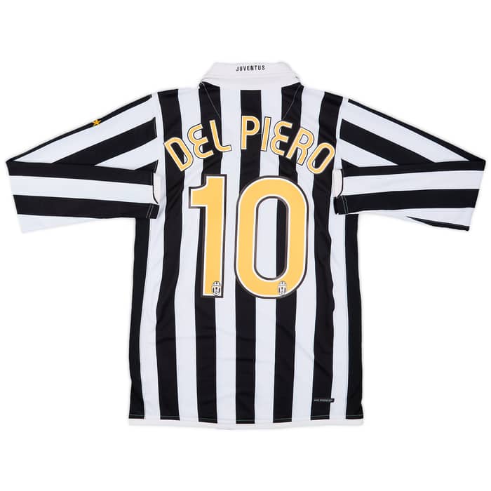 2006-07 Juventus Home L/S Shirt Del Piero #10 - 8/10 - (S)