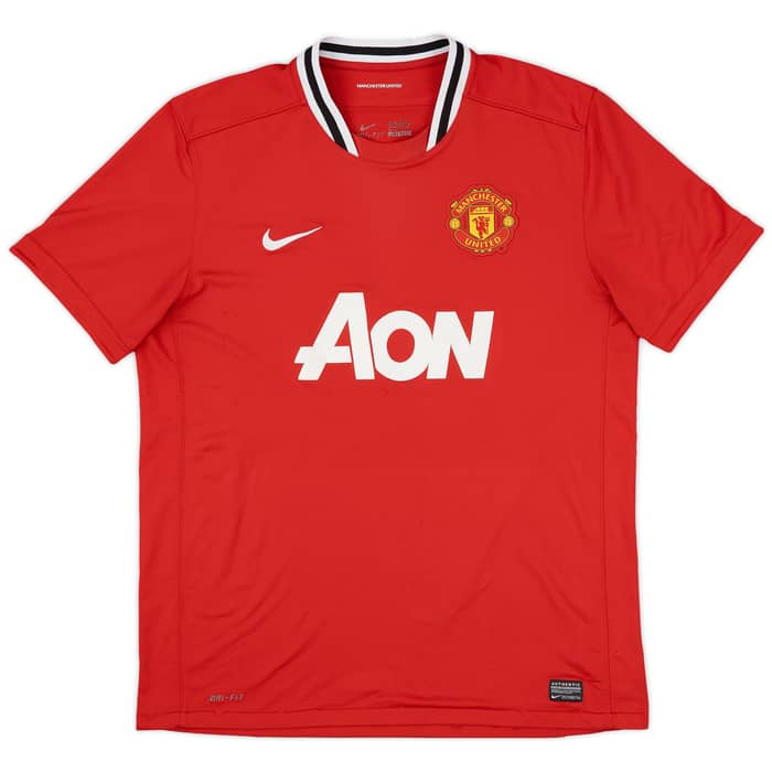2011-12 Manchester United Home Shirt Evra #3 - 6/10 - (XL)