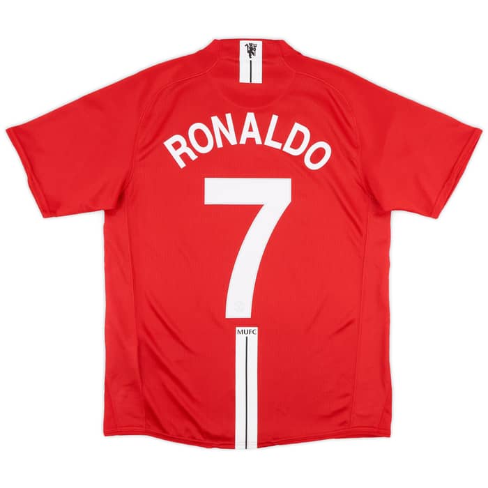 2008-09 Manchester United Home Shirt Ronaldo #7 - 8/10 - (S)
