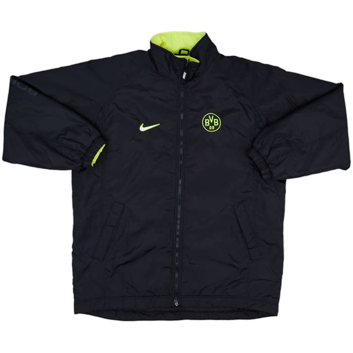 1997-98 Borussia Dortmund Nike Reversible Padded Bench Coat - 7/10 - (L)