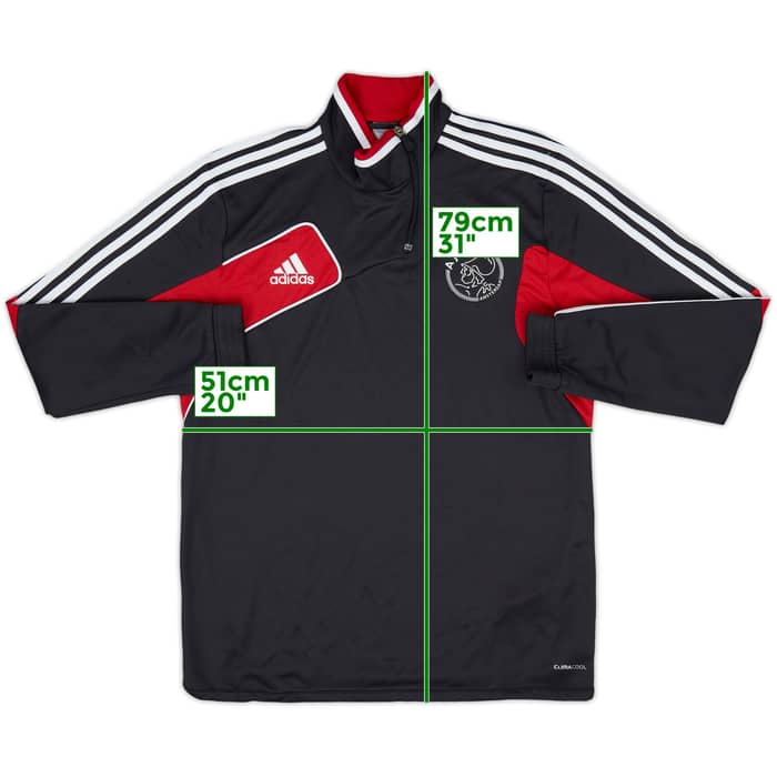 2012-13 Ajax adidas 1/4 Zip Fleece Top - 8/10 - (L/XL)