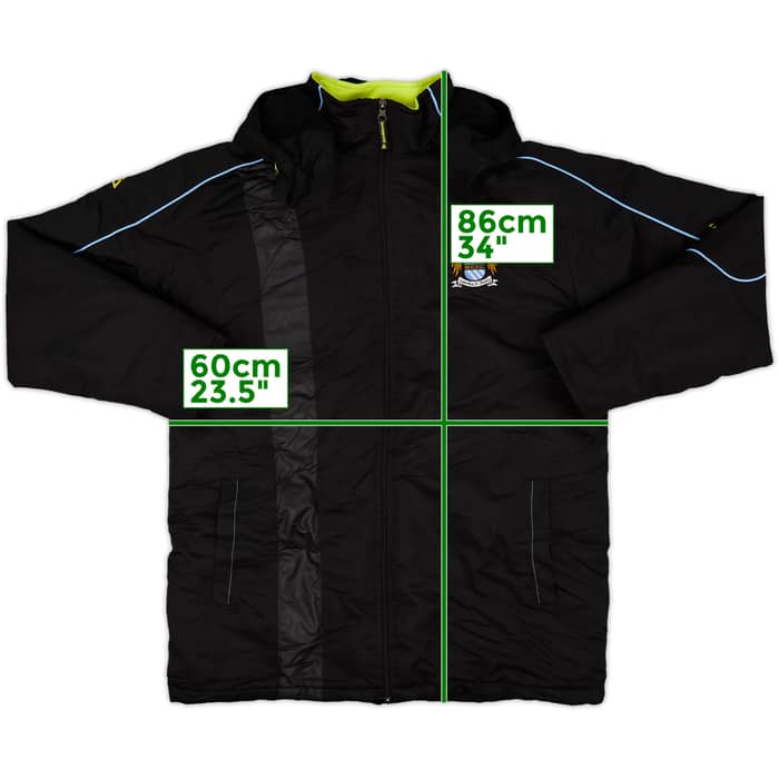 2007-09 Manchester City Le Coq Sportif Hooded Rain Jacket - 8/10 - (M)